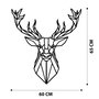 Wallity Deer Metal Decor 2 Negro
